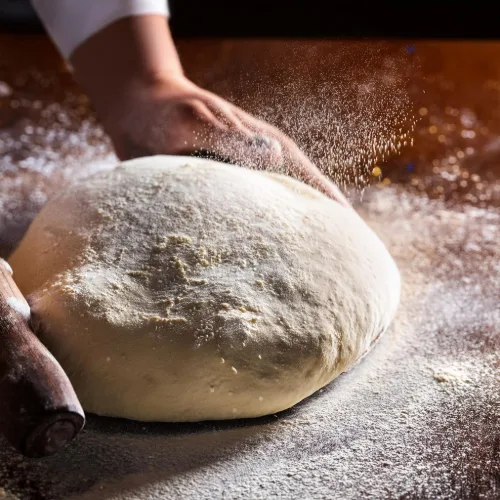 une pâte à pizza moelleuse